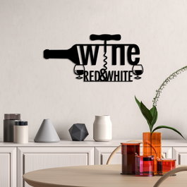 Wallity Accesorio Decorativo de Pared de Metal Negro